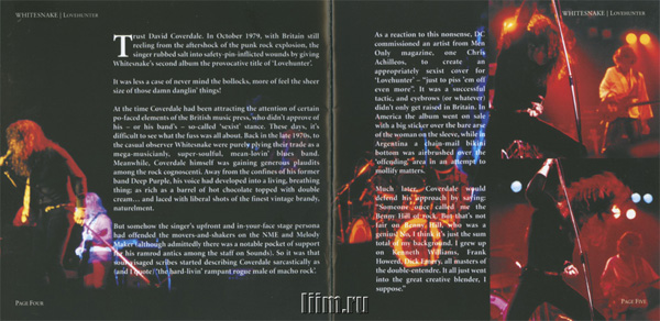 Whitesnake. Lovehunter (1979) Фото 3